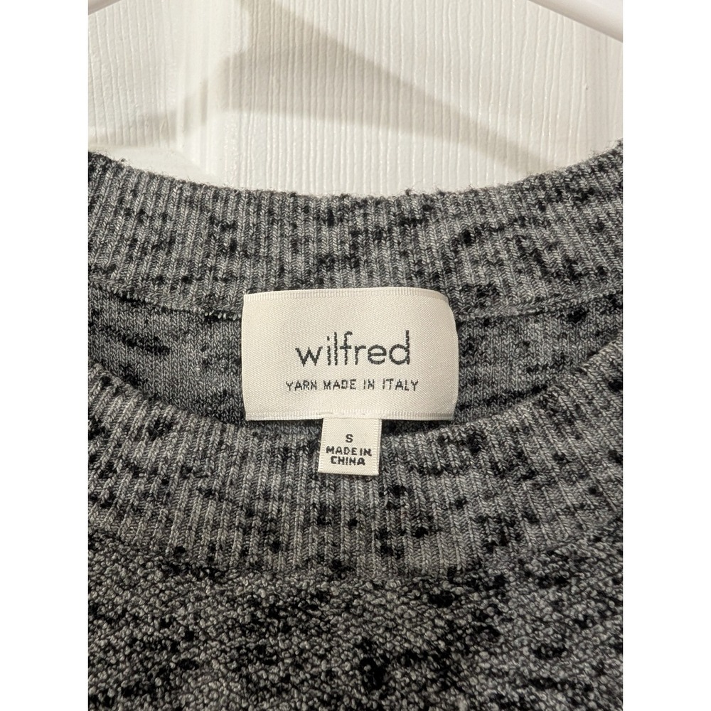 Wilfred Gray Speckled Crewneck Sweater